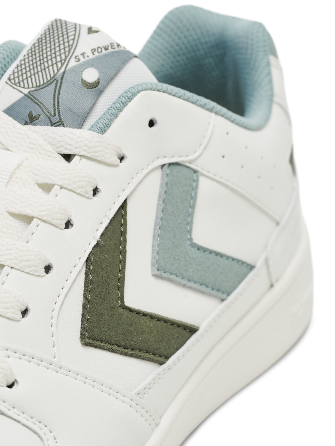ST. POWER PLAY WMNS, WHITE/GREEN, packshot