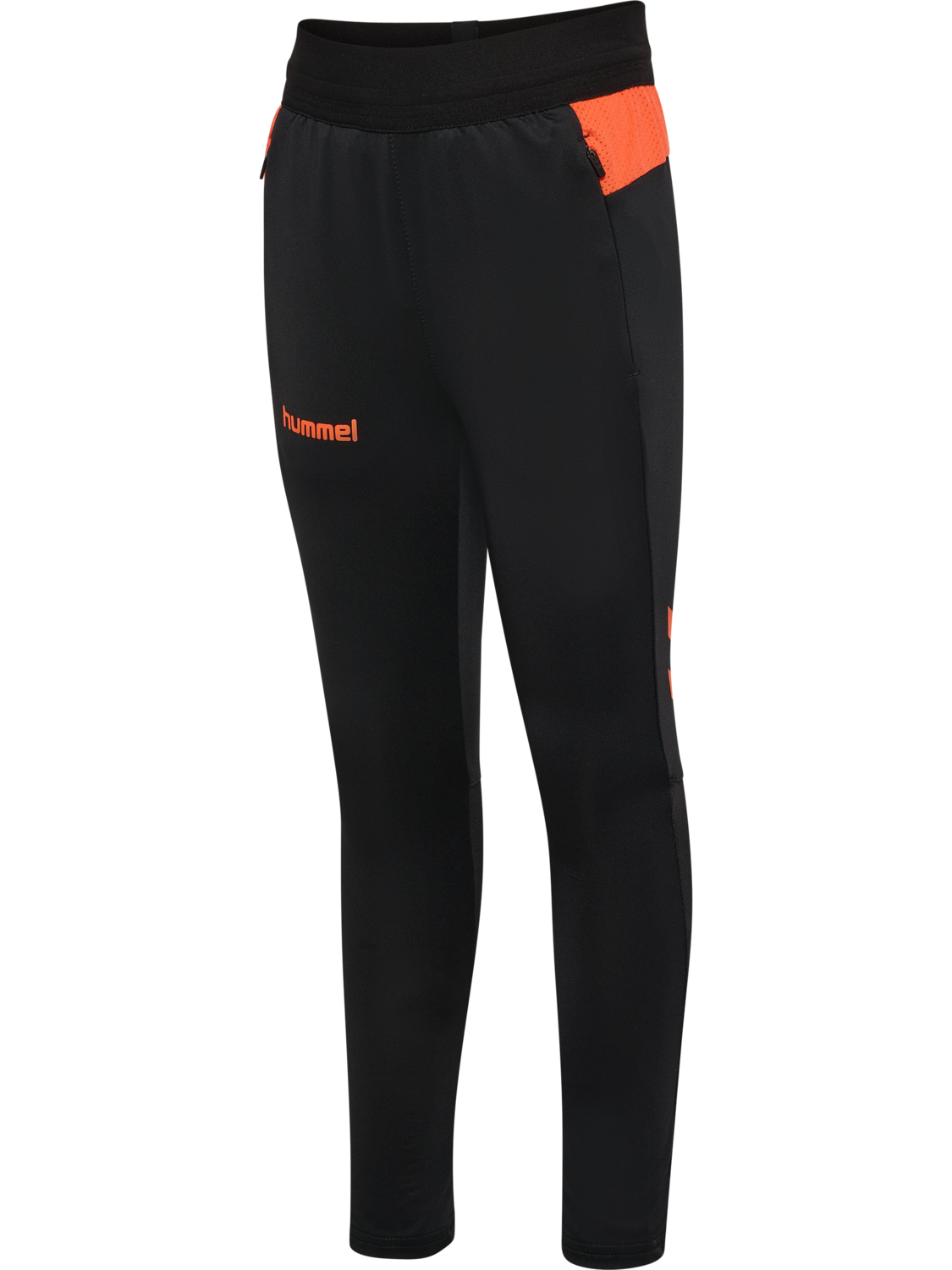 hmlBLAZE PRO TRAINING PANTS KIDS, BLACK/ORANGE, packshot