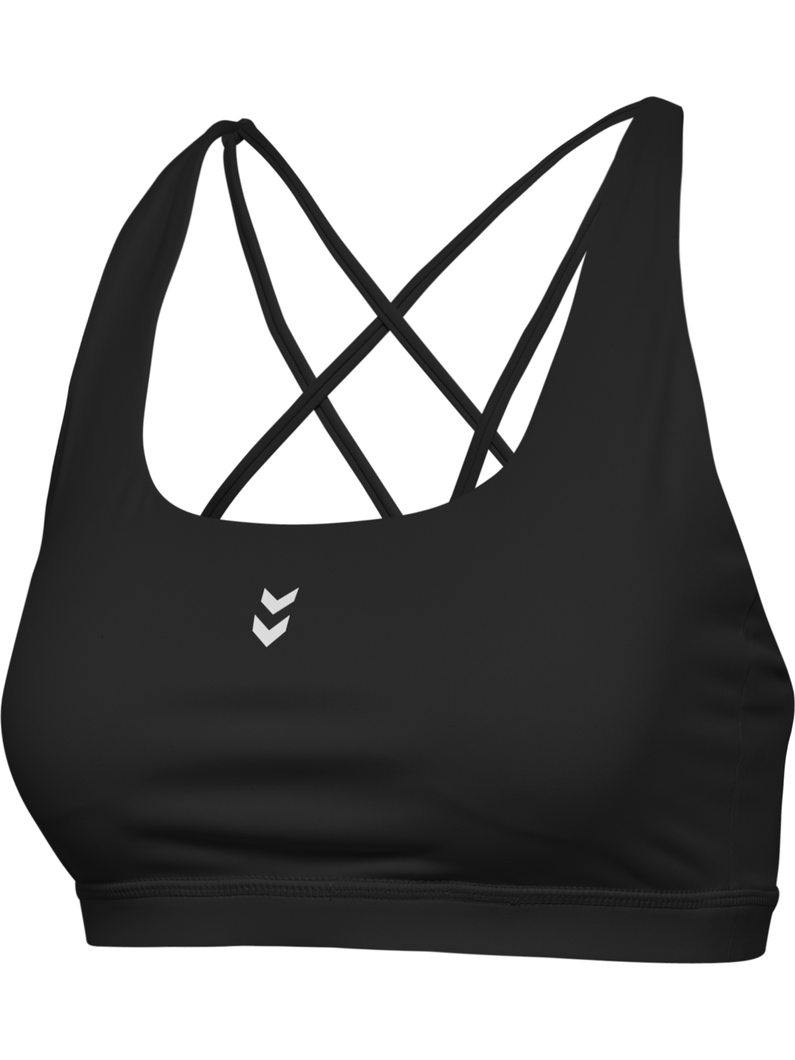hmlHIIT IMPACT STRAP BRA, BLACK, packshot