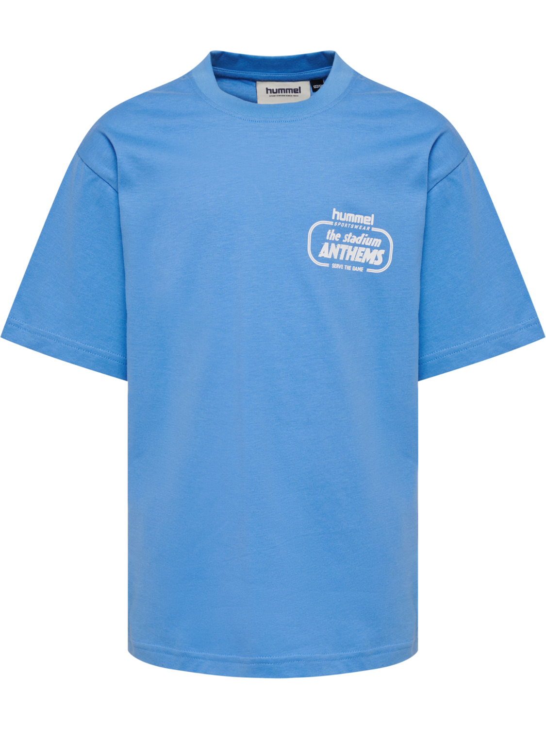 hmlJR LOOSE T-SHIRT S/S STADIUM, LICHEN BLUE, packshot