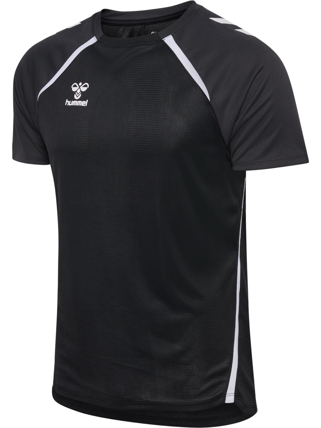 hmlLEAD 2.0 JERSEY S/S, BLACK/ASPHALT, packshot