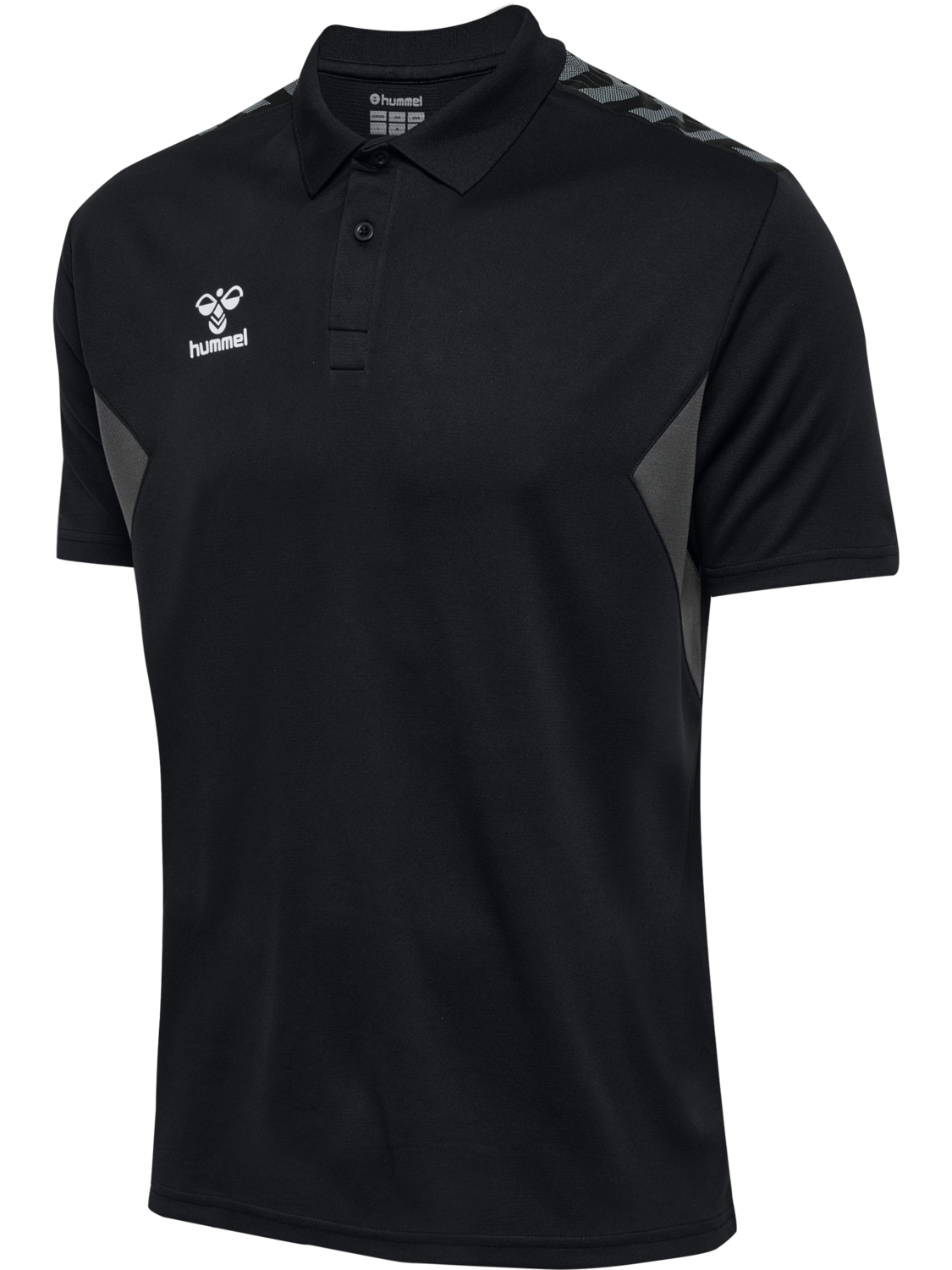 hmlAUTHENTIC FUNCTIONAL POLO, BLACK, packshot