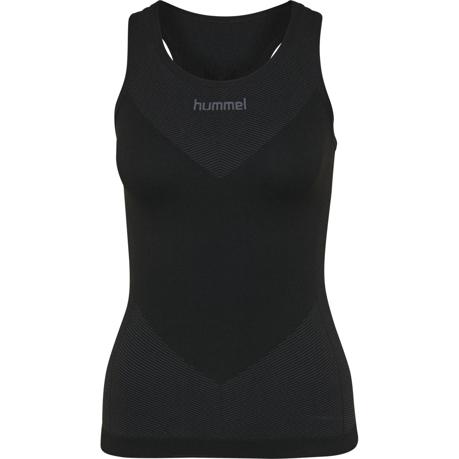 HUMMEL FIRST SEAMLESS TANK TOP W, BLACK, packshot