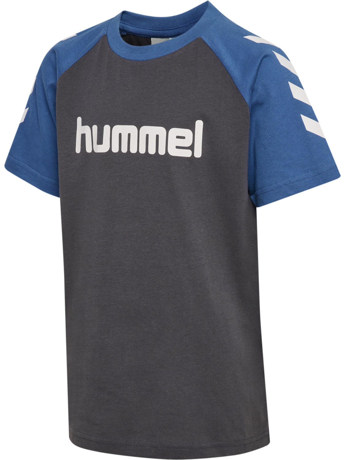 hmlJR LOGO T-SHIRT S/S, EBONY, packshot