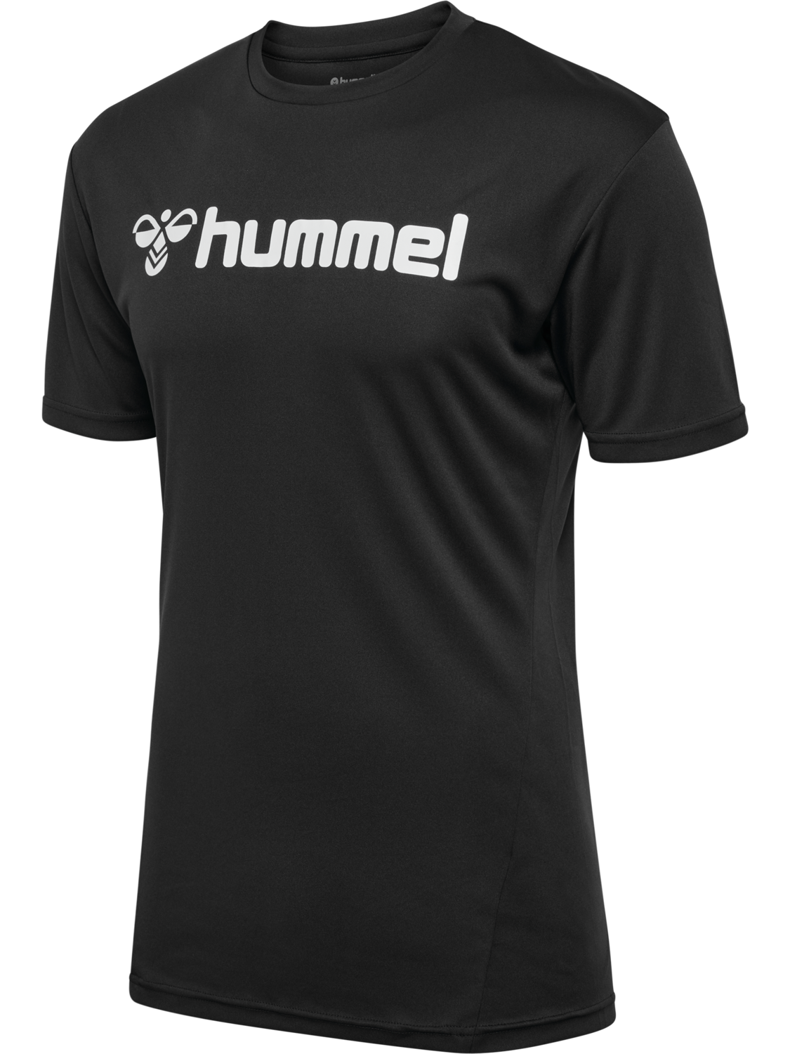 hmlLOGO JERSEY S/S, BLACK, packshot