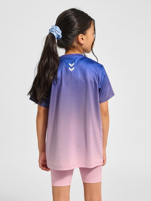 hmlJR GYM T-SHIRT S/S, LAVENDER MIST, model