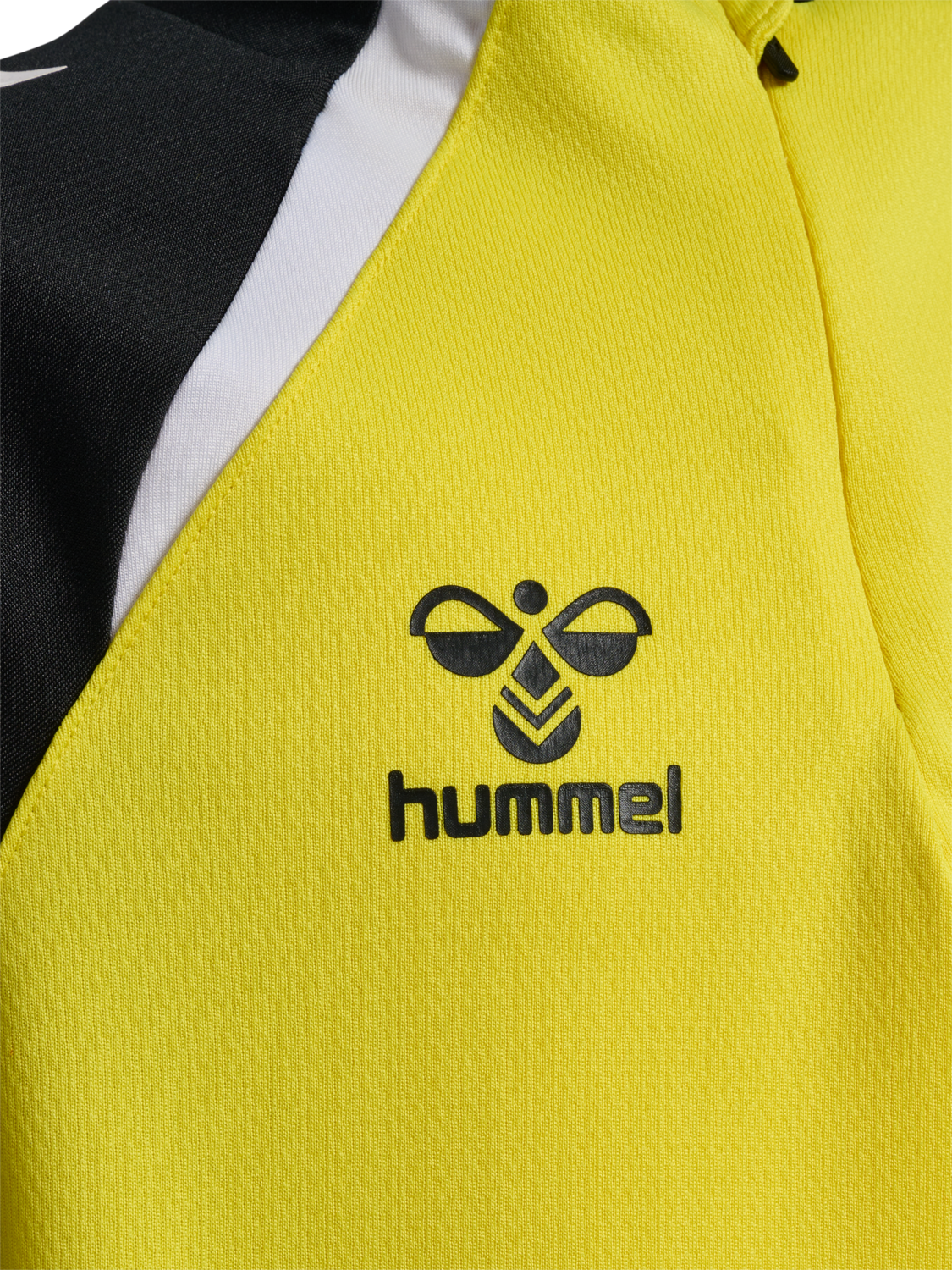 hmlLEAD 2.0 HALF ZIP KIDS, BLAZING YELLOW/BLACK, packshot