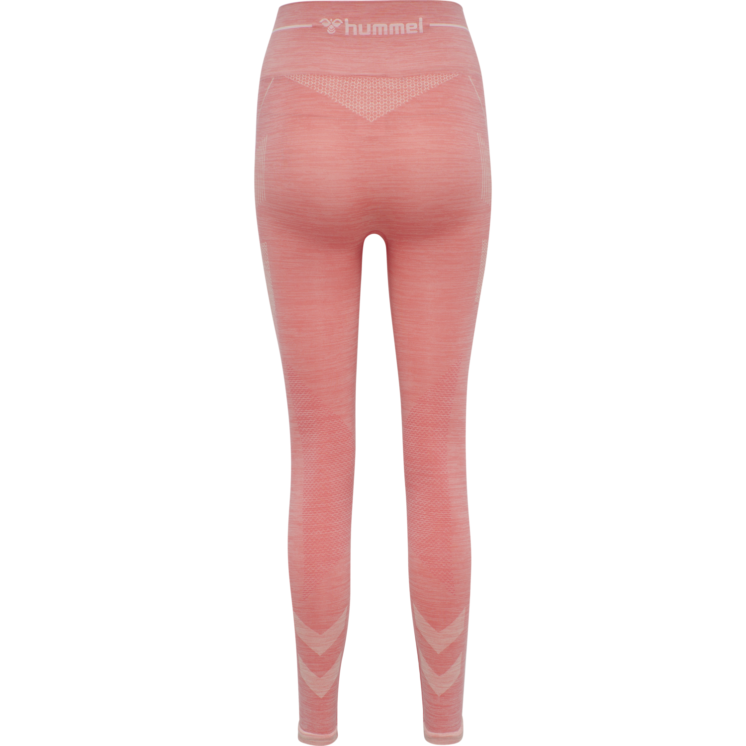 hmlJOY SEAMLESS HIGH WAIST TIGHTS, SUGAR CORAL MELANGE, packshot