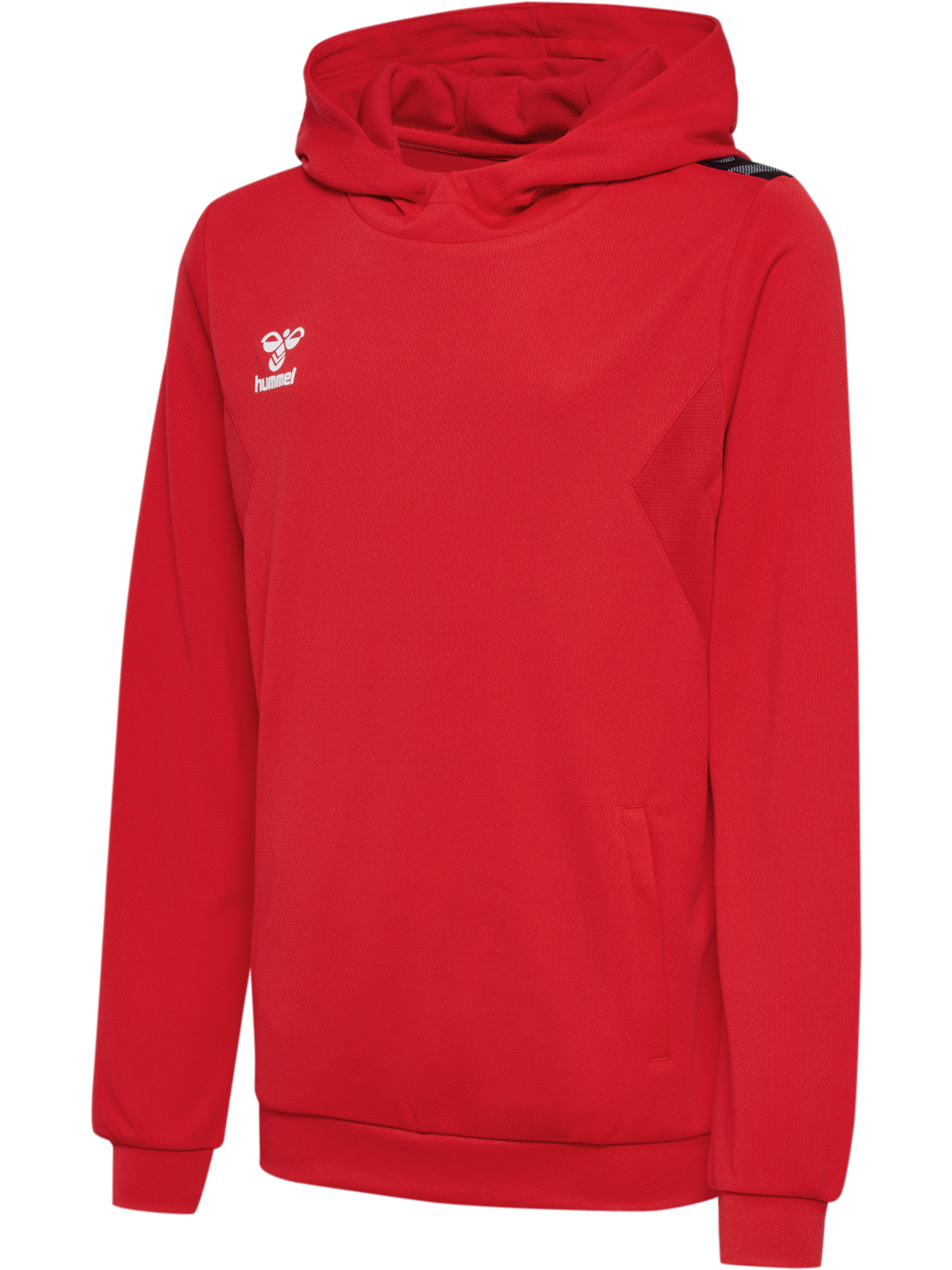 hmlAUTHENTIC PL HOODIE KIDS, TRUE RED, packshot