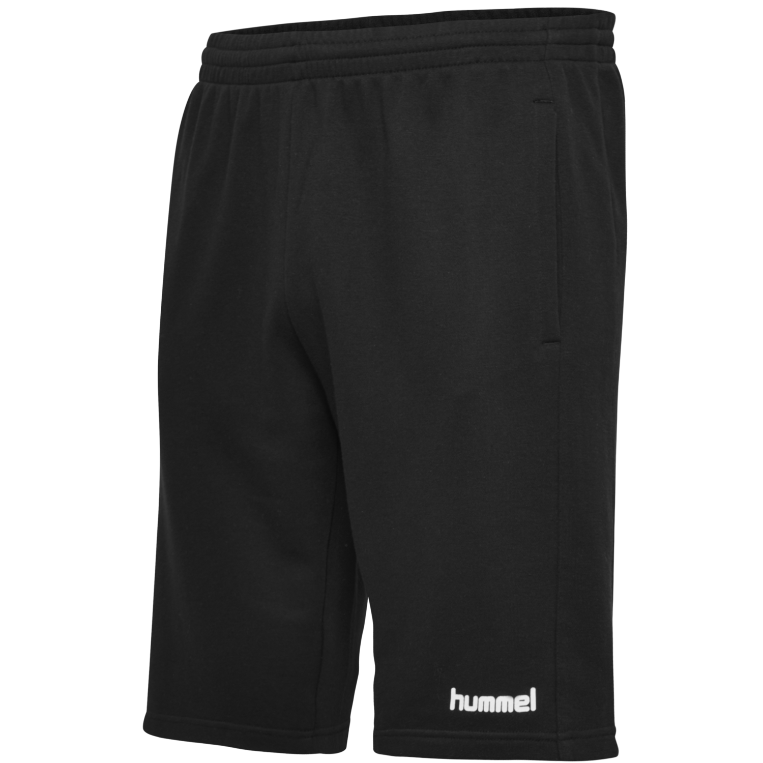 hmlGO KIDS COTTON BERMUDA SHORTS, BLACK, packshot