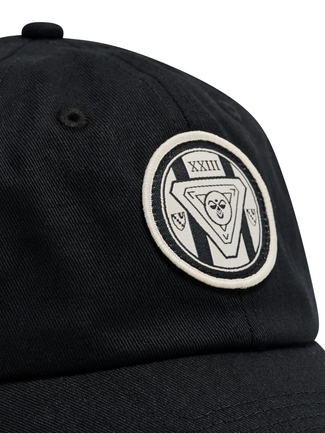 hmlJR BASEBALL BADGE CAP, BLACK, packshot