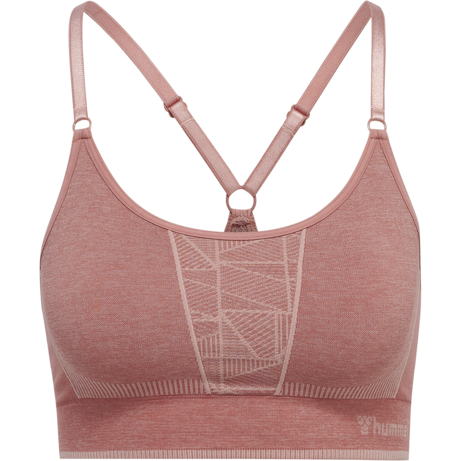 hmlMT ENERGY SEAMLESS SPORTS TOP, WITHERED ROSE/ROSE TAN MELANGE, packshot
