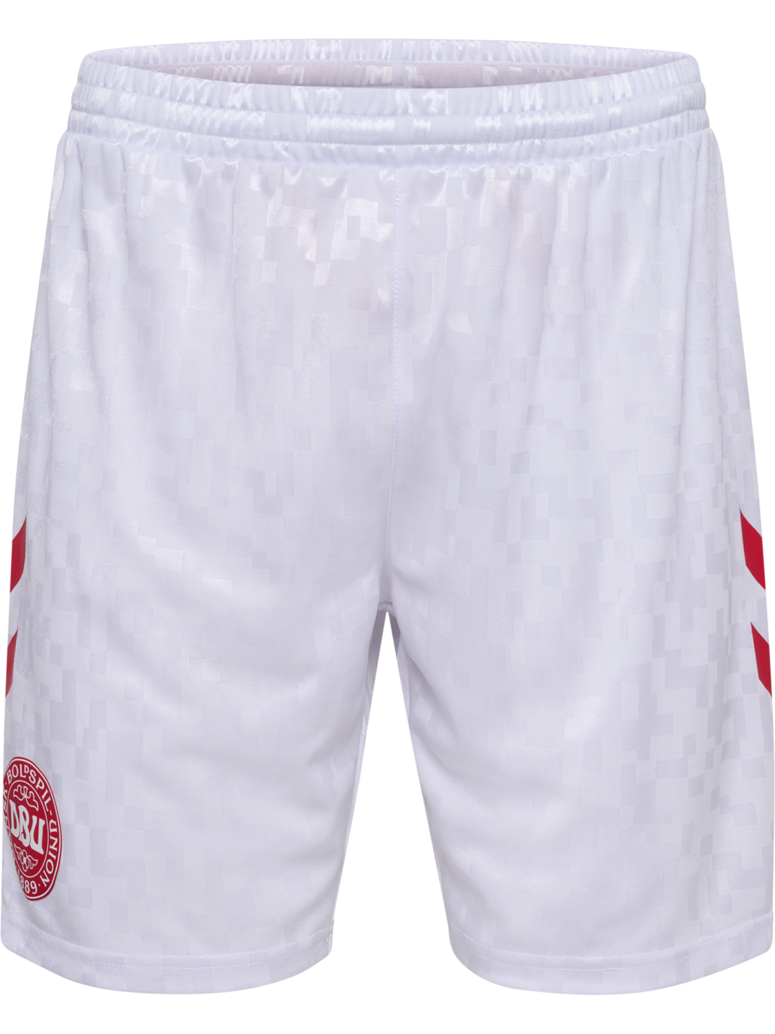 DBU 24 HOME SHORTS, WHITE/TANGO RED, packshot