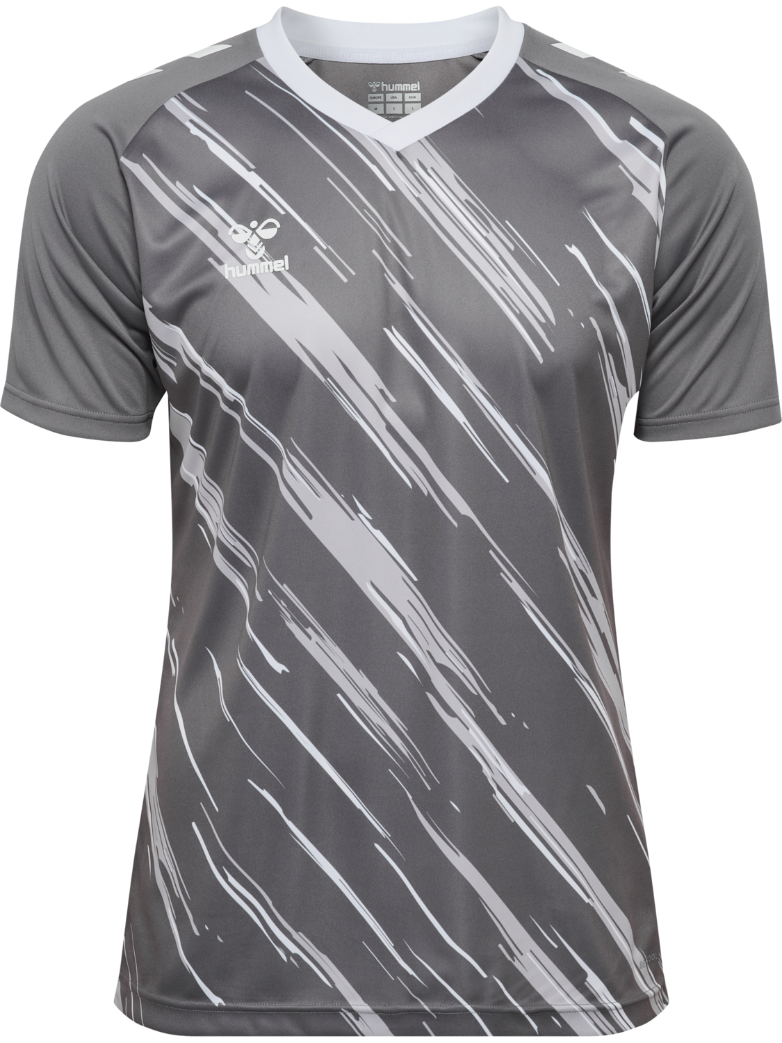 hmlMATCH TRIUMPH JERSEY S/S, STEEL GRAY/WHITE, packshot