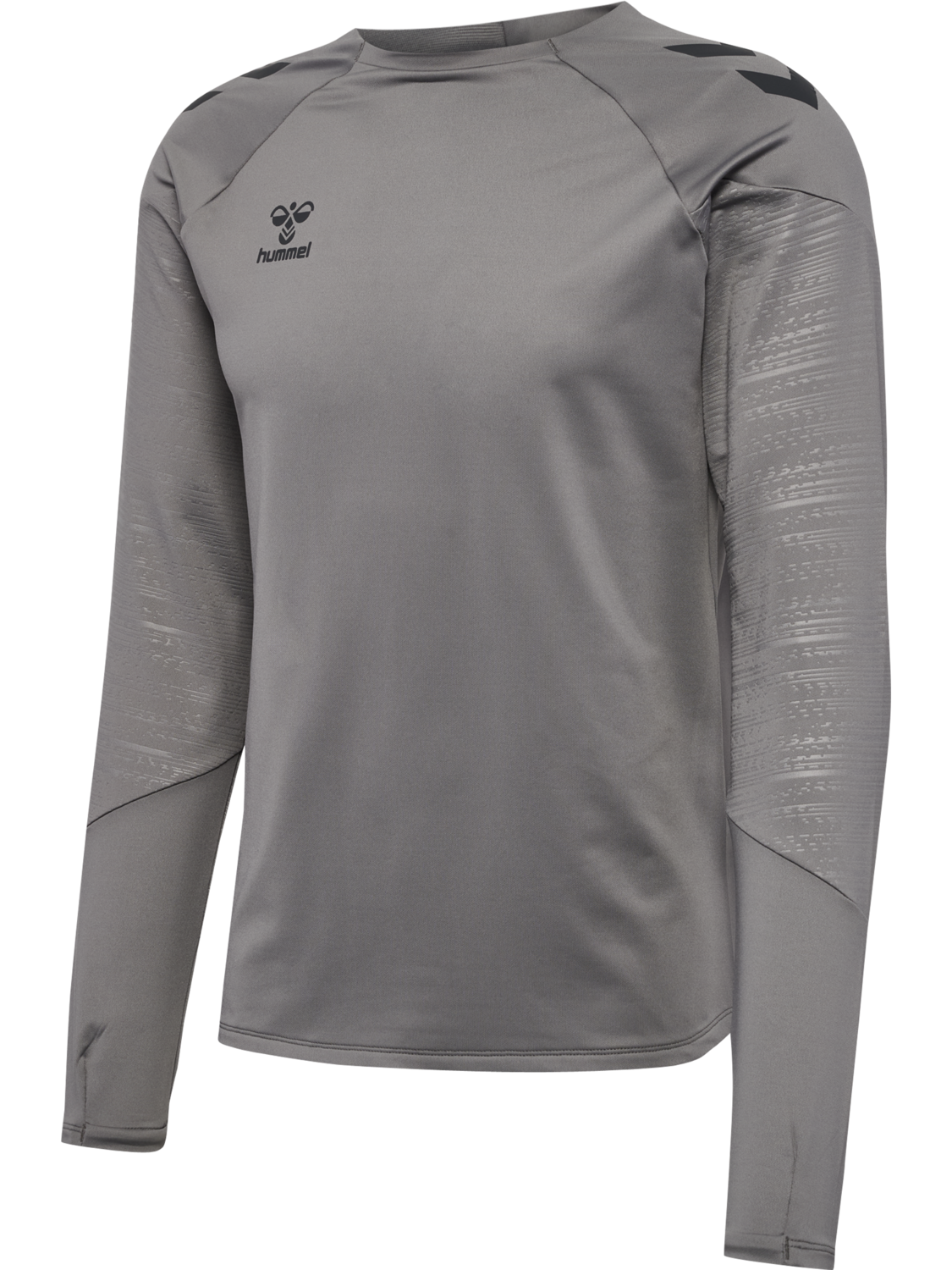 hmlPRO TRAINING CREW SWEAT, STEEL GRAY, packshot