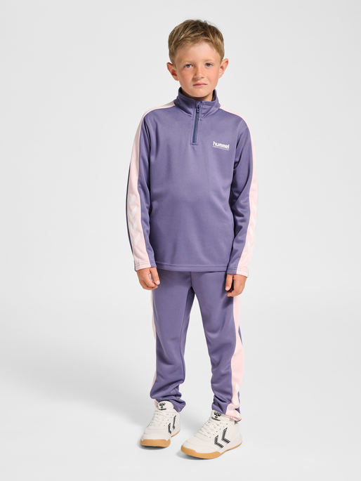 hmlJR GOAL PANTS, HERON, model