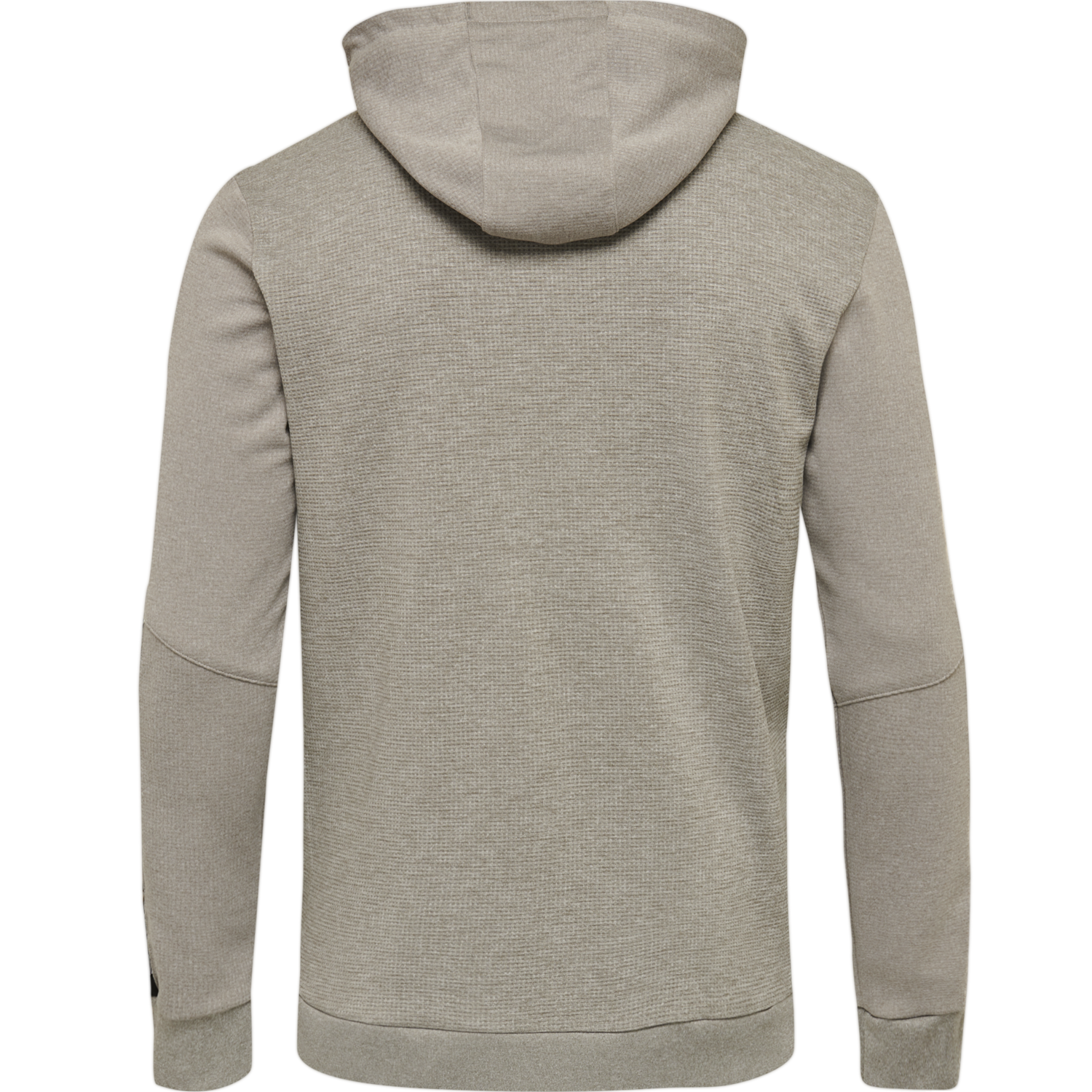 hmlAUTHENTIC POLY ZIP HOODIE, GREY MELANGE, packshot