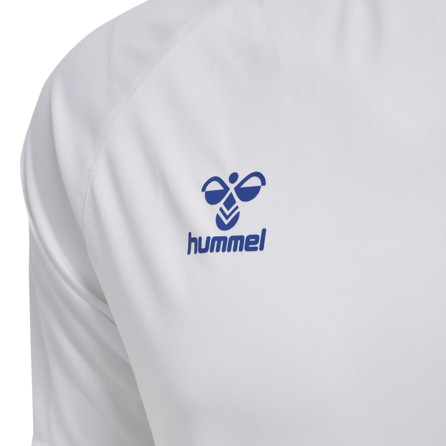 hmlCORE XK CORE POLY T-SHIRT S/S, WHITE/TRUE BLUE, packshot