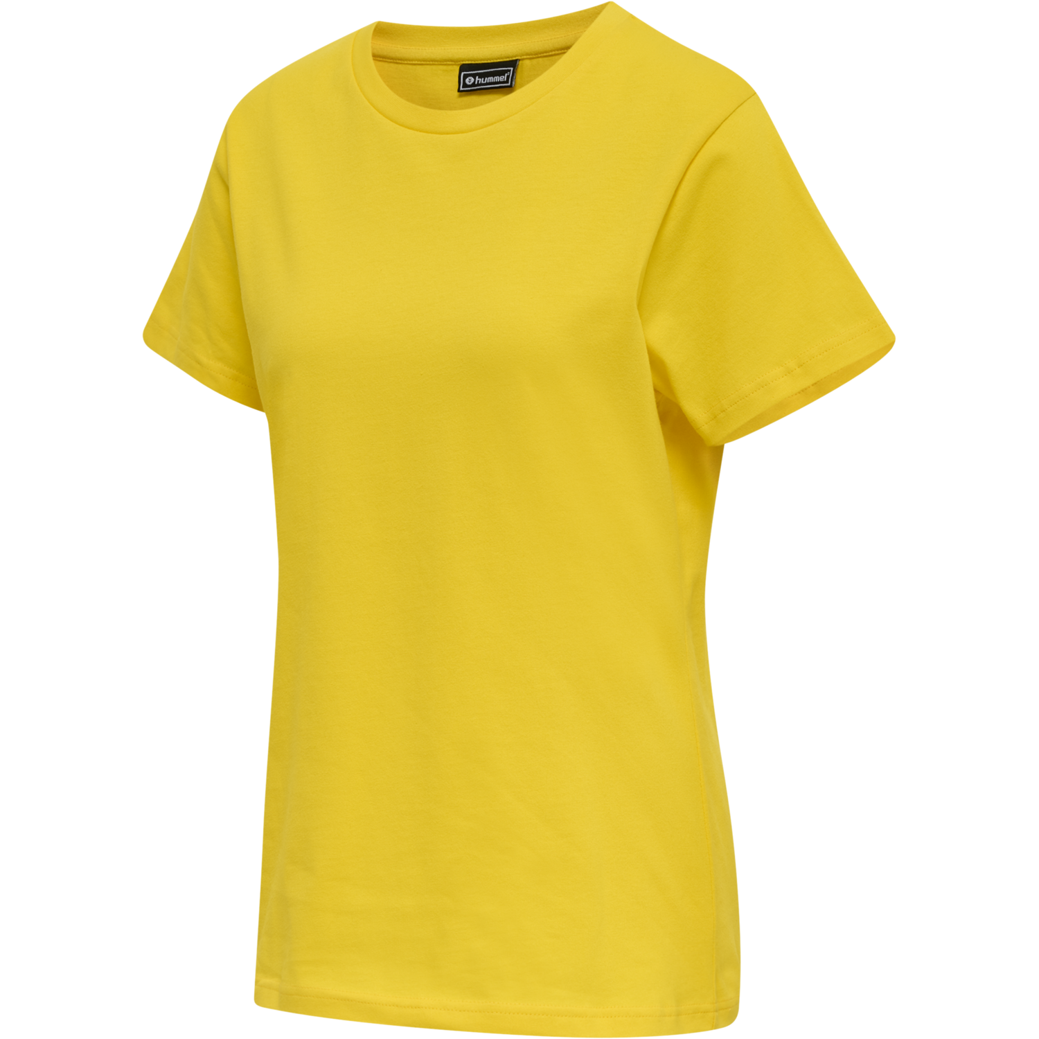 hmlRED BASIC T-SHIRT S/S WOMAN, EMPIRE YELLOW, packshot