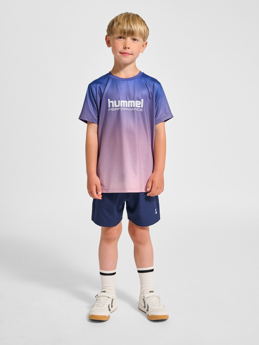 hmlJR GYM T-SHIRT S/S, LAVENDER MIST, model
