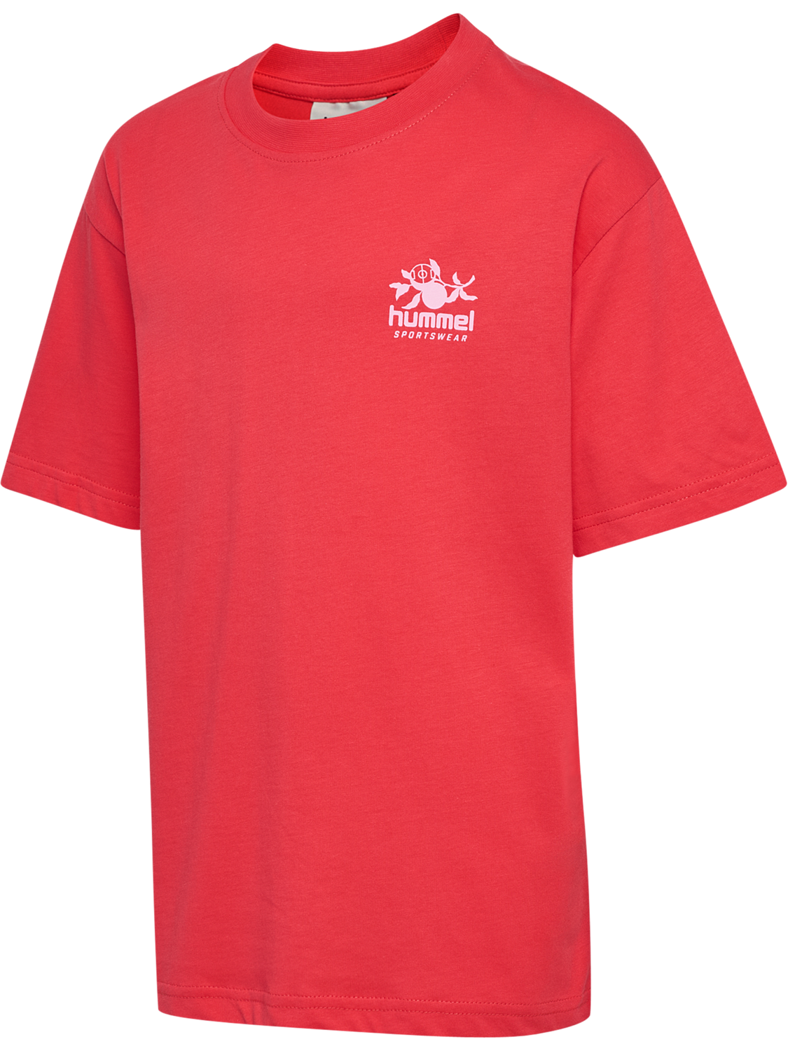 hmlJR LOOSE T-SHIRT S/S STADIUM, HIBISCUS, packshot