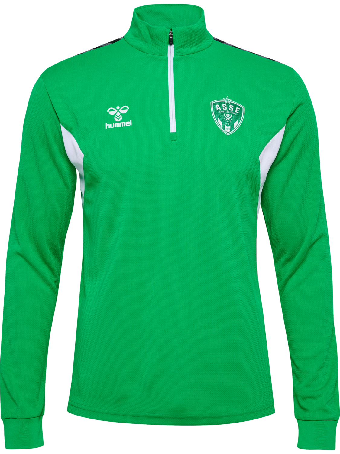 ASSE 23/24 TR HALF ZIP SWEAT, BRIGHT GREEN, packshot