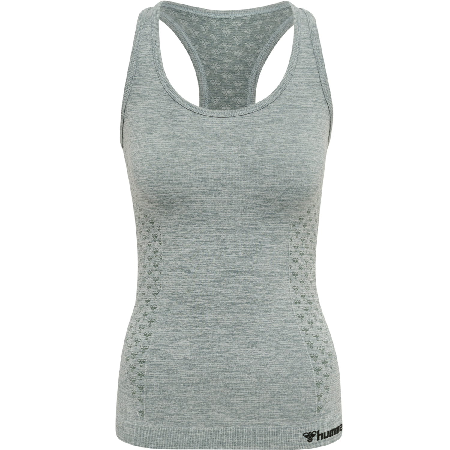 hmlCI SEAMLESS TOP, NORTH ATLANTIC MELANGE, packshot