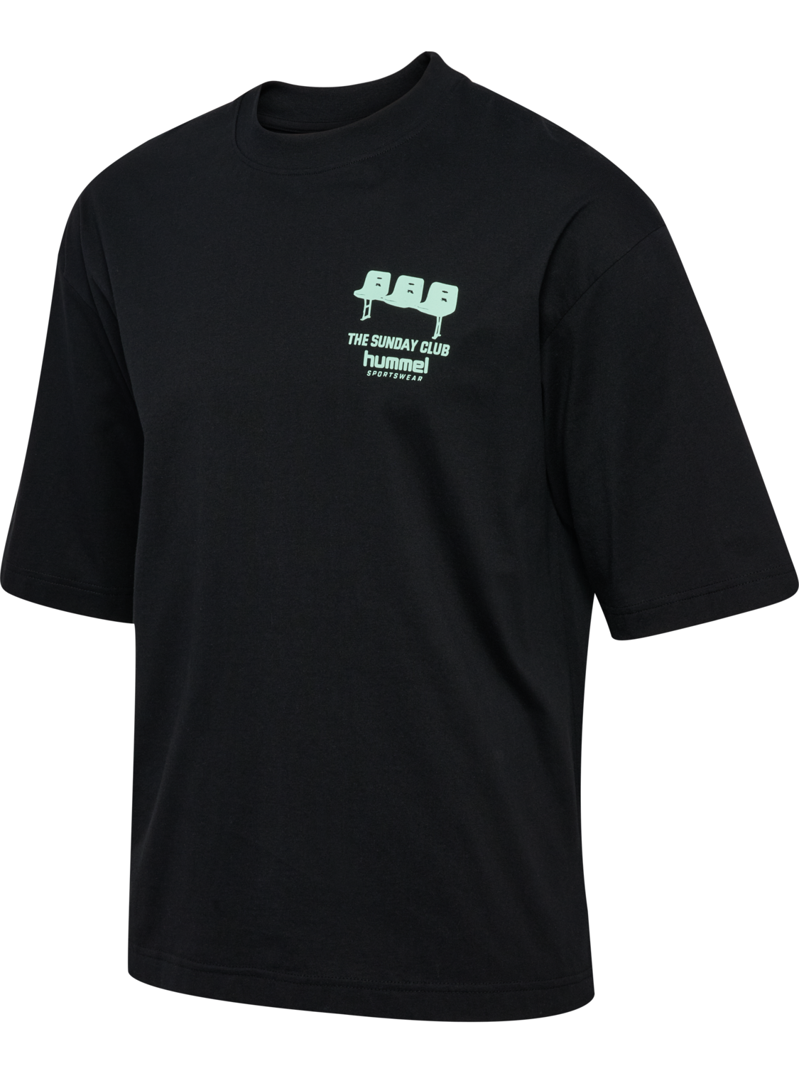 hmlOVERSIZED T-SHIRT S/S SUNDAY, BLACK, packshot