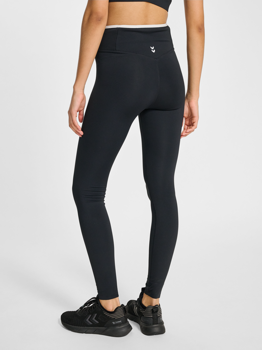 hmlYOGA WRAP HIGH WAIST W TIGHTS, BLACK, model