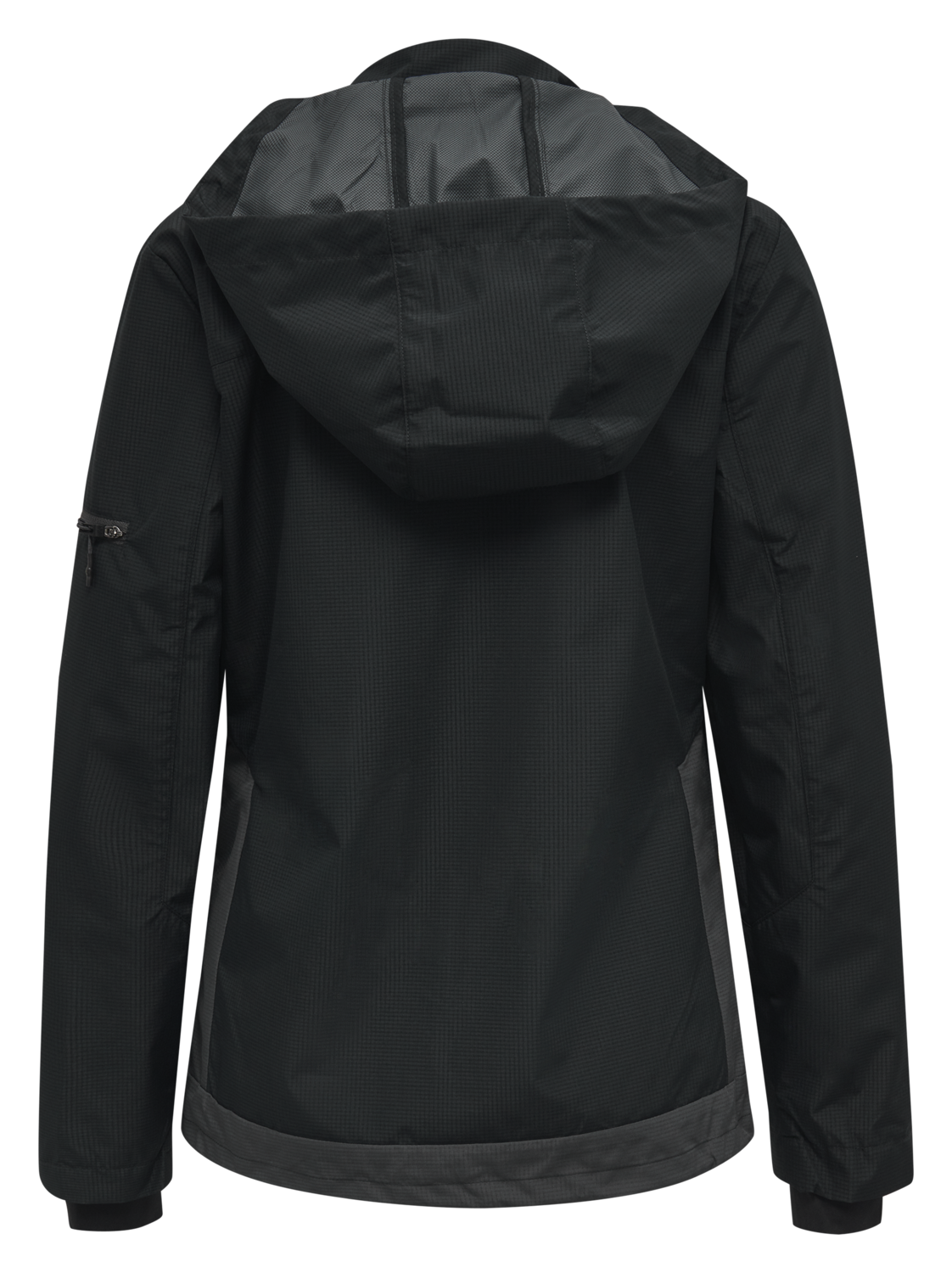 hmlNORTH SHELL JACKET WOMAN, BLACK/ASPHALT, packshot