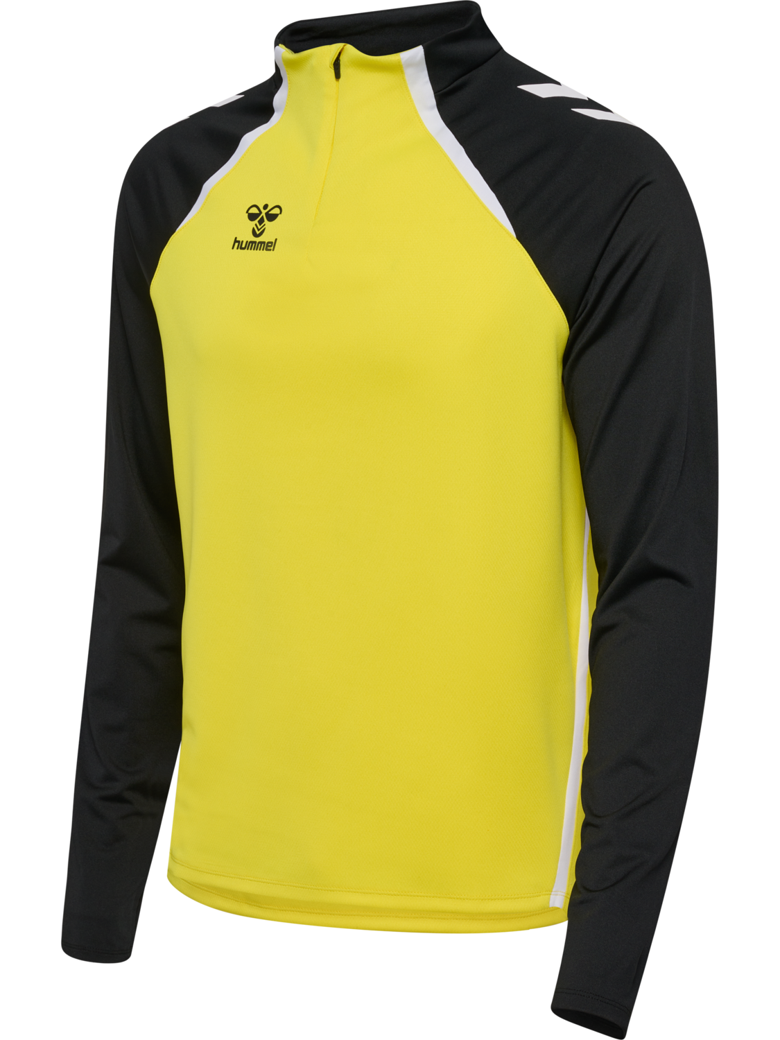 hmlLEAD 2.0 HALF ZIP, BLAZING YELLOW/BLACK, packshot