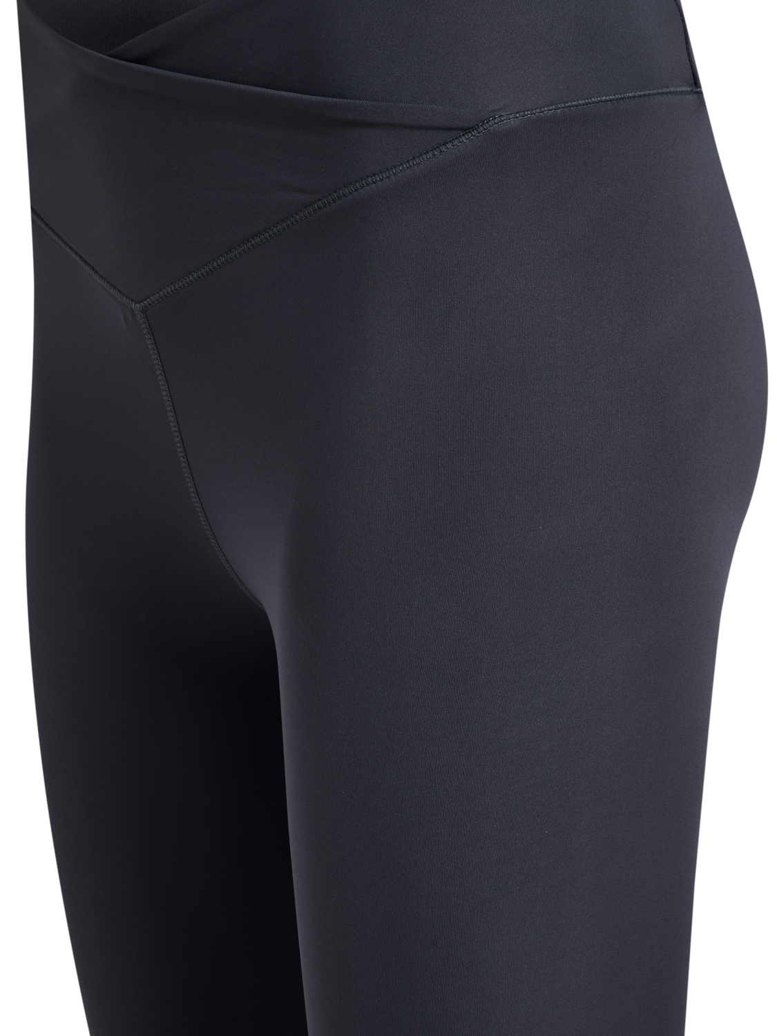 hmlYOGA WRAP HIGH WAIST W TIGHTS, EBONY, packshot