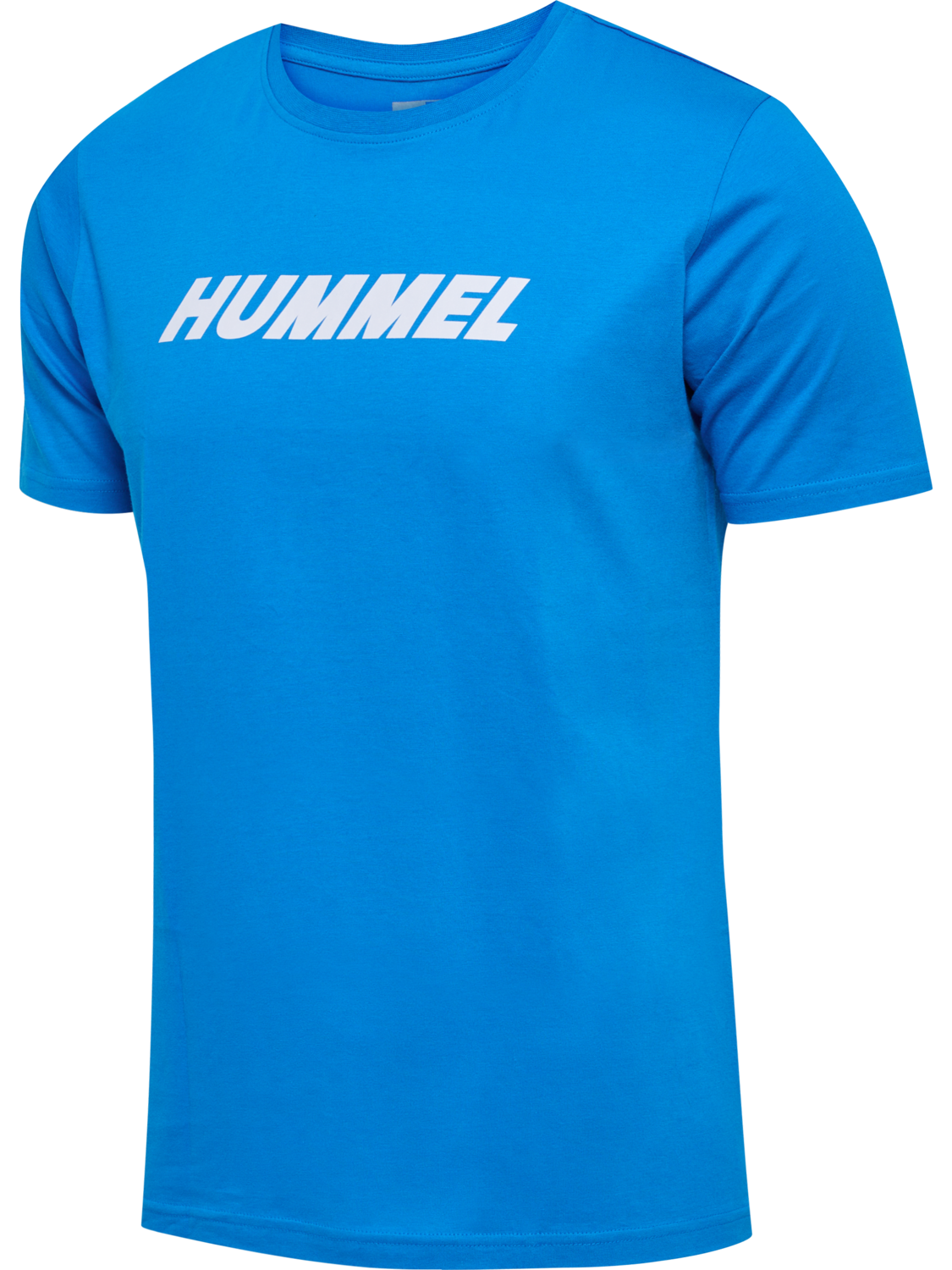 hmlELEMENTAL LOGO COTTON TEE, INDIGO BUNTING, packshot