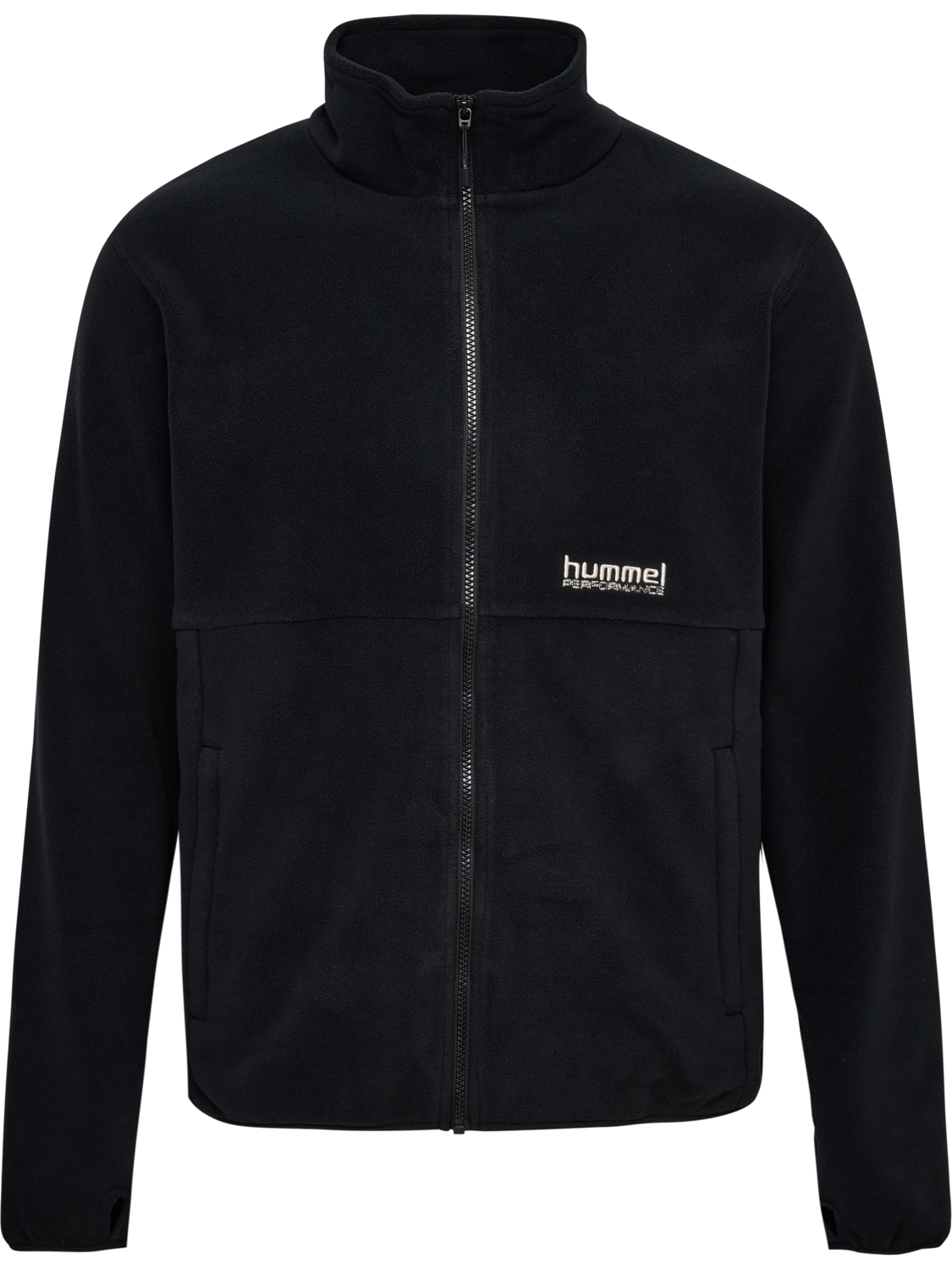 hmlPULSE FLEECE JACKET, BLACK, packshot