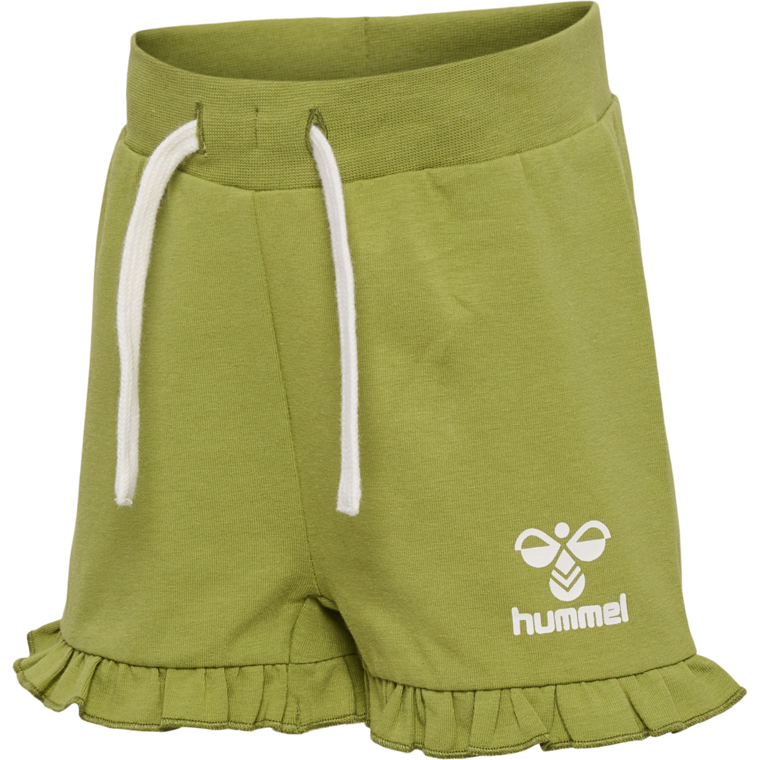 hmlDREAM RUFFLE SHORTS, GREEN OLIVE, packshot
