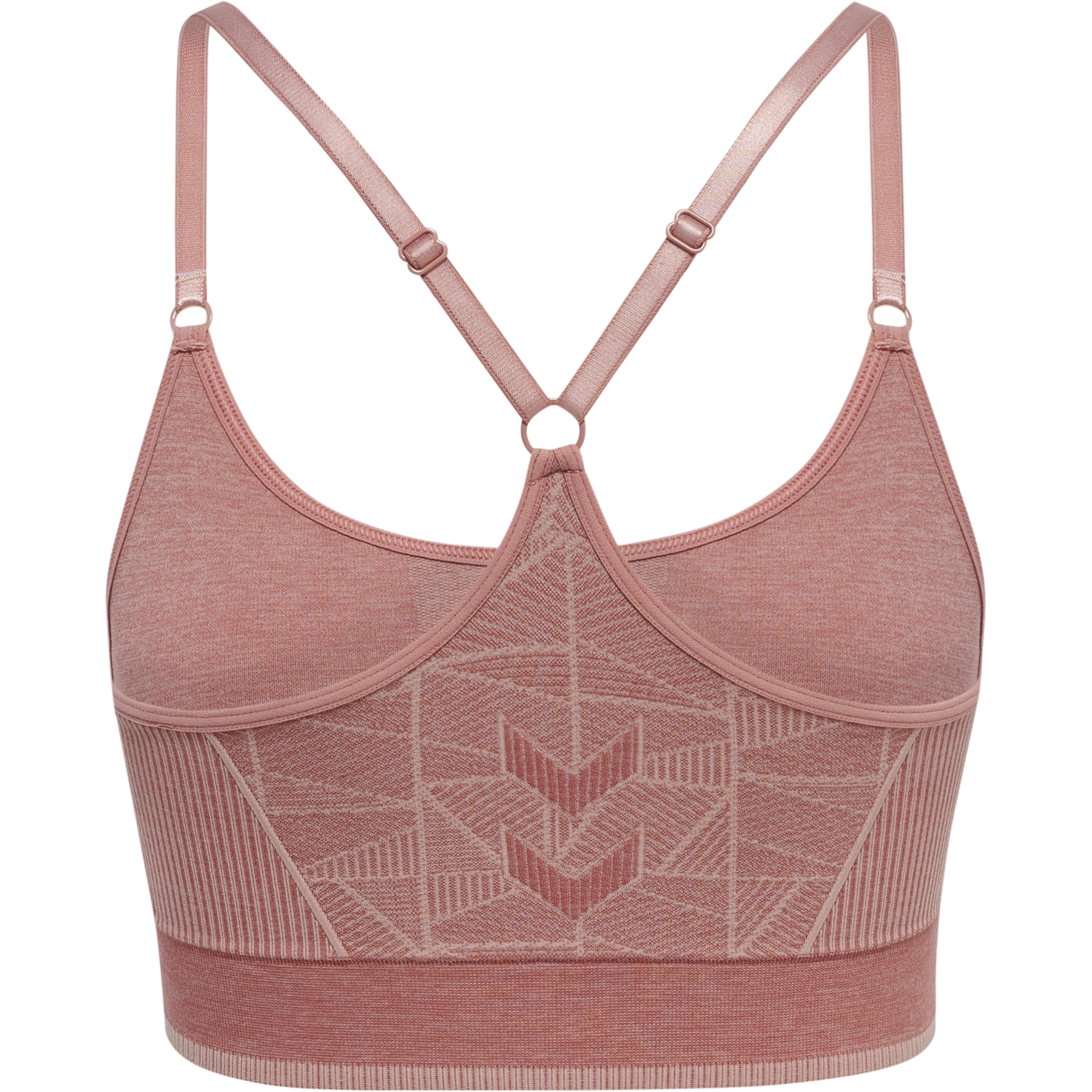 hmlMT ENERGY SEAMLESS SPORTS TOP, WITHERED ROSE/ROSE TAN MELANGE, packshot