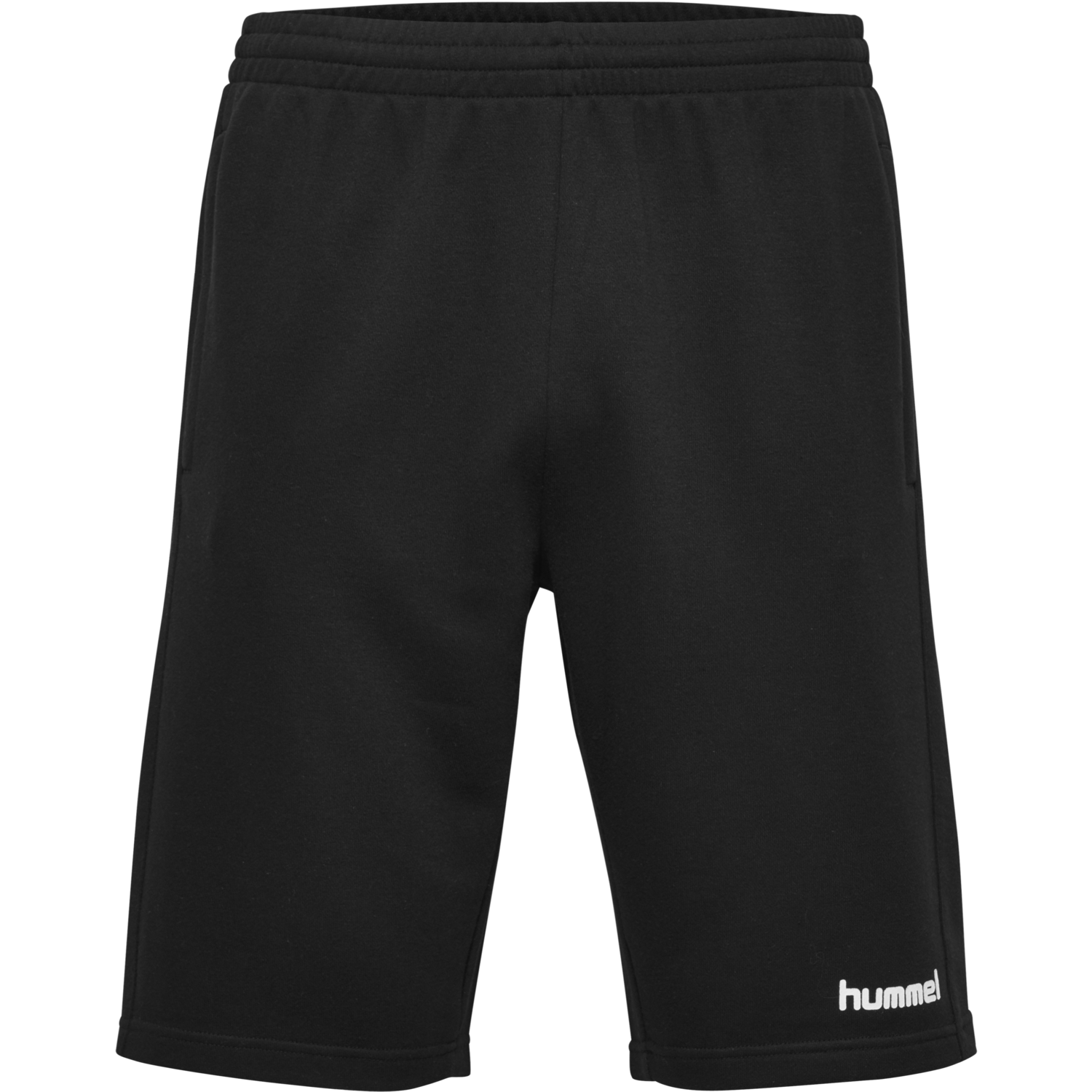 hmlGO KIDS COTTON BERMUDA SHORTS, BLACK, packshot