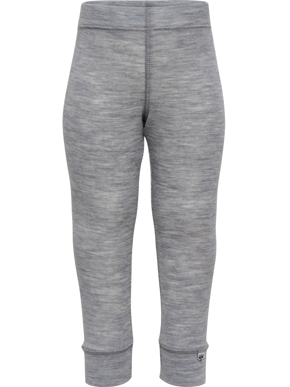 hmlMINI WOOL RIB TIGHTS, GREY MELANGE, packshot