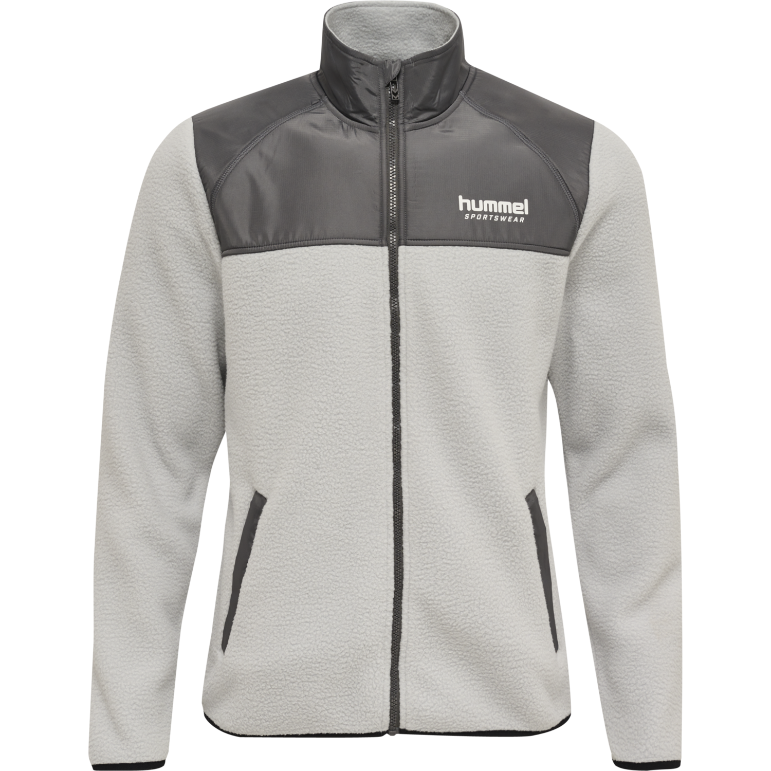 hmlLGC CHARLEY FLEECE JACKET, HARBOR MIST, packshot