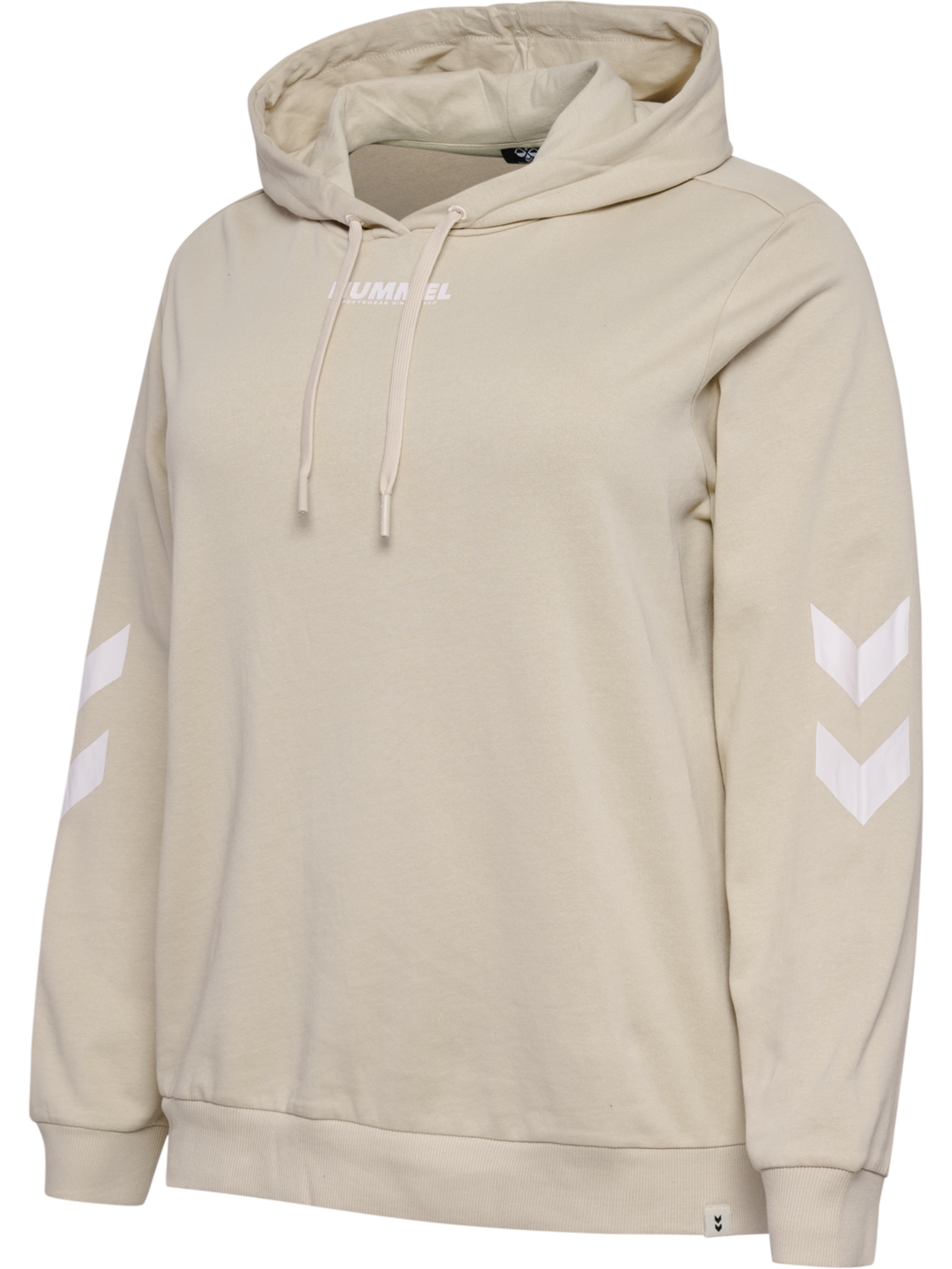 hmlLEGACY WOMAN HOODIE PLUS, PUMICE STONE, packshot