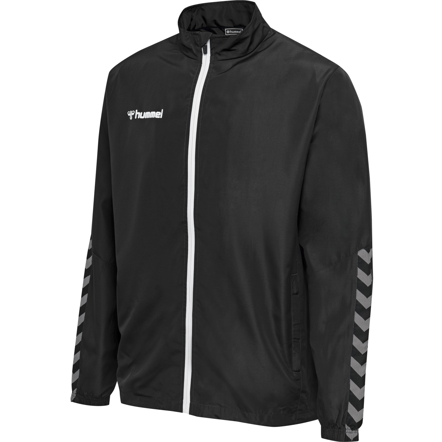 hmlAUTHENTIC MICRO JACKET, BLACK/WHITE, packshot
