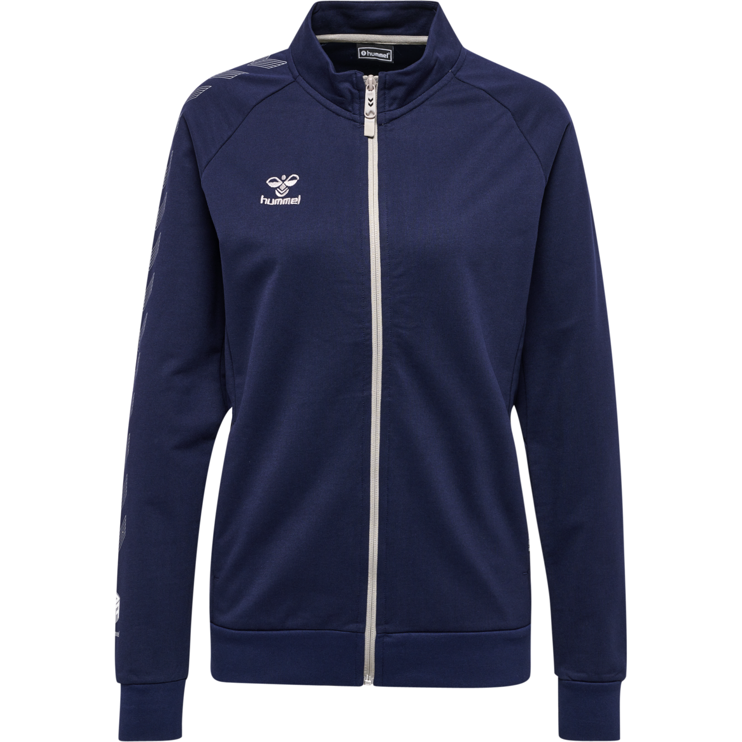 hmlMOVE GRID COTTON ZIP JACKET WOMA, MARINE, packshot