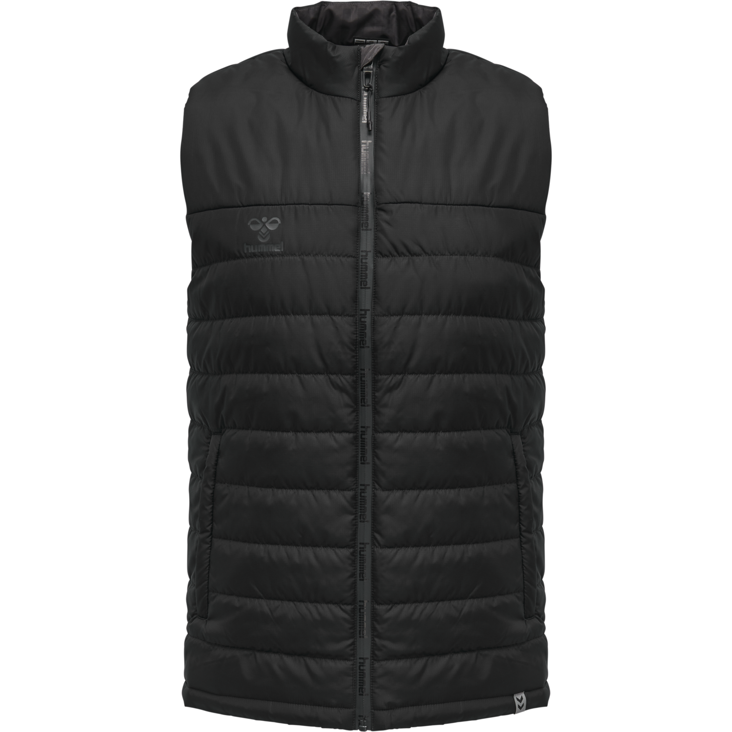 hmlNORTH WAISTCOAT, BLACK/ASPHALT, packshot