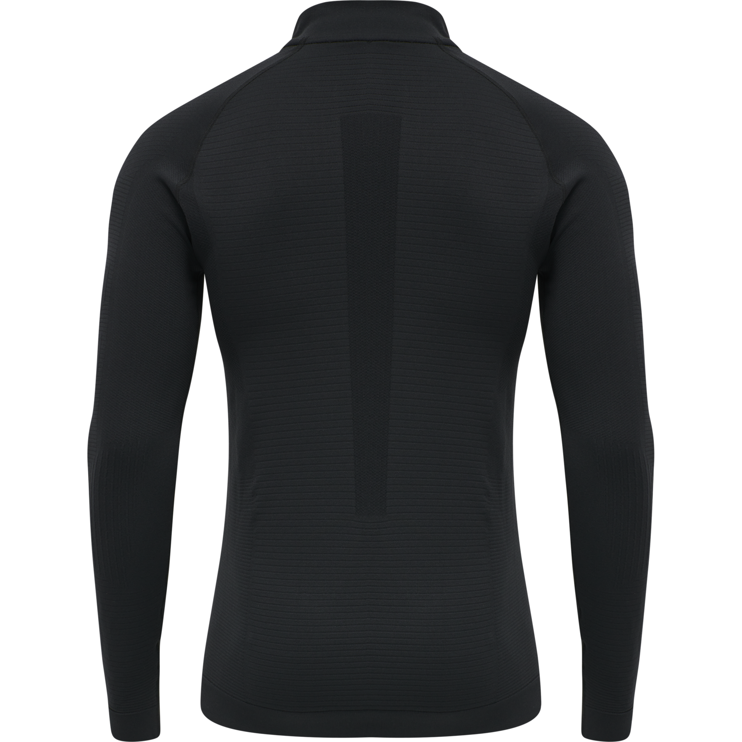 hmlSTROKE SEAMLESS HALF ZIP, BLACK, packshot