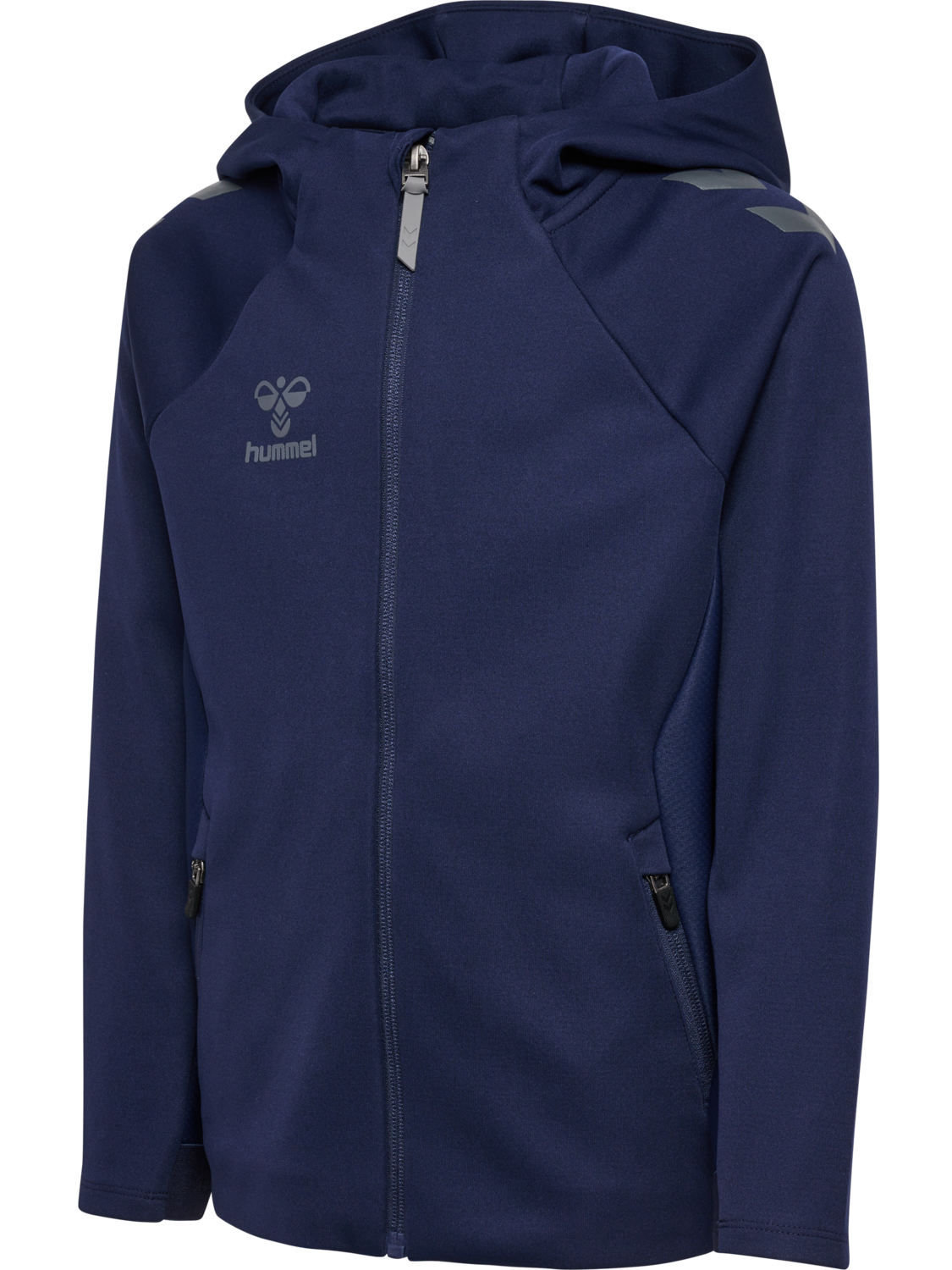 hmlCIMA 2.0 ZIP HOODIE KIDS, MARINE, packshot