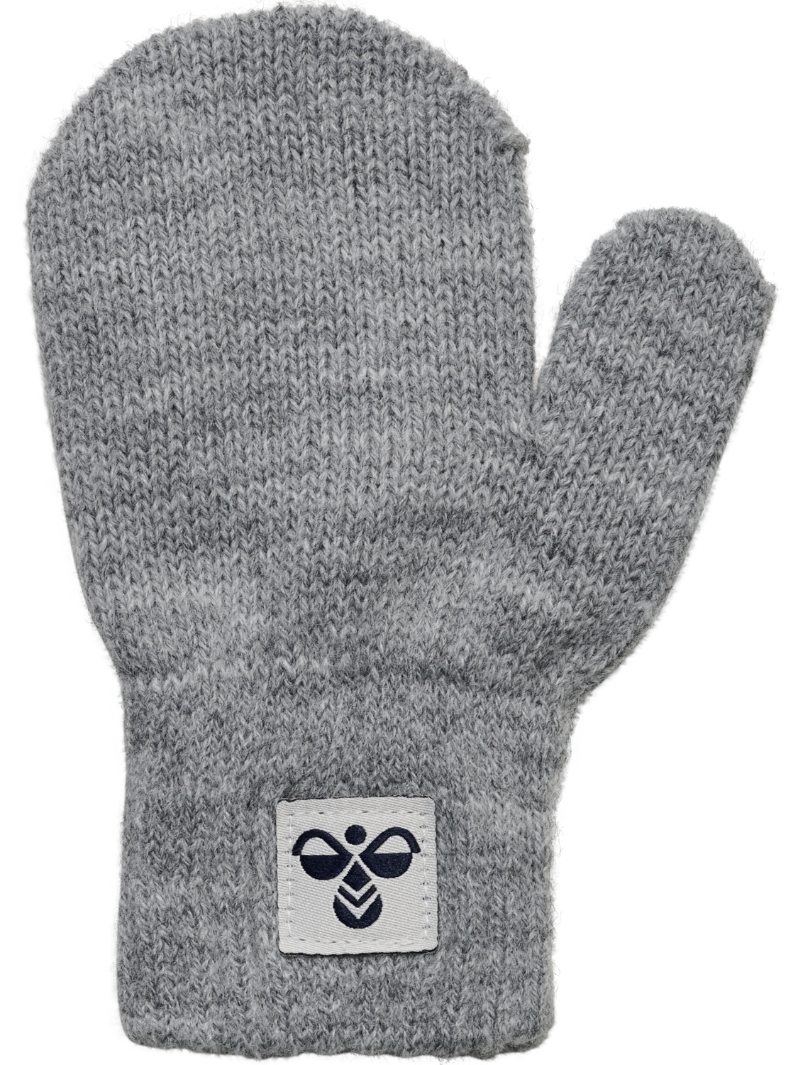 hmlMINI KNIT MITTENS 2-PACK, GREY MELANGE, packshot