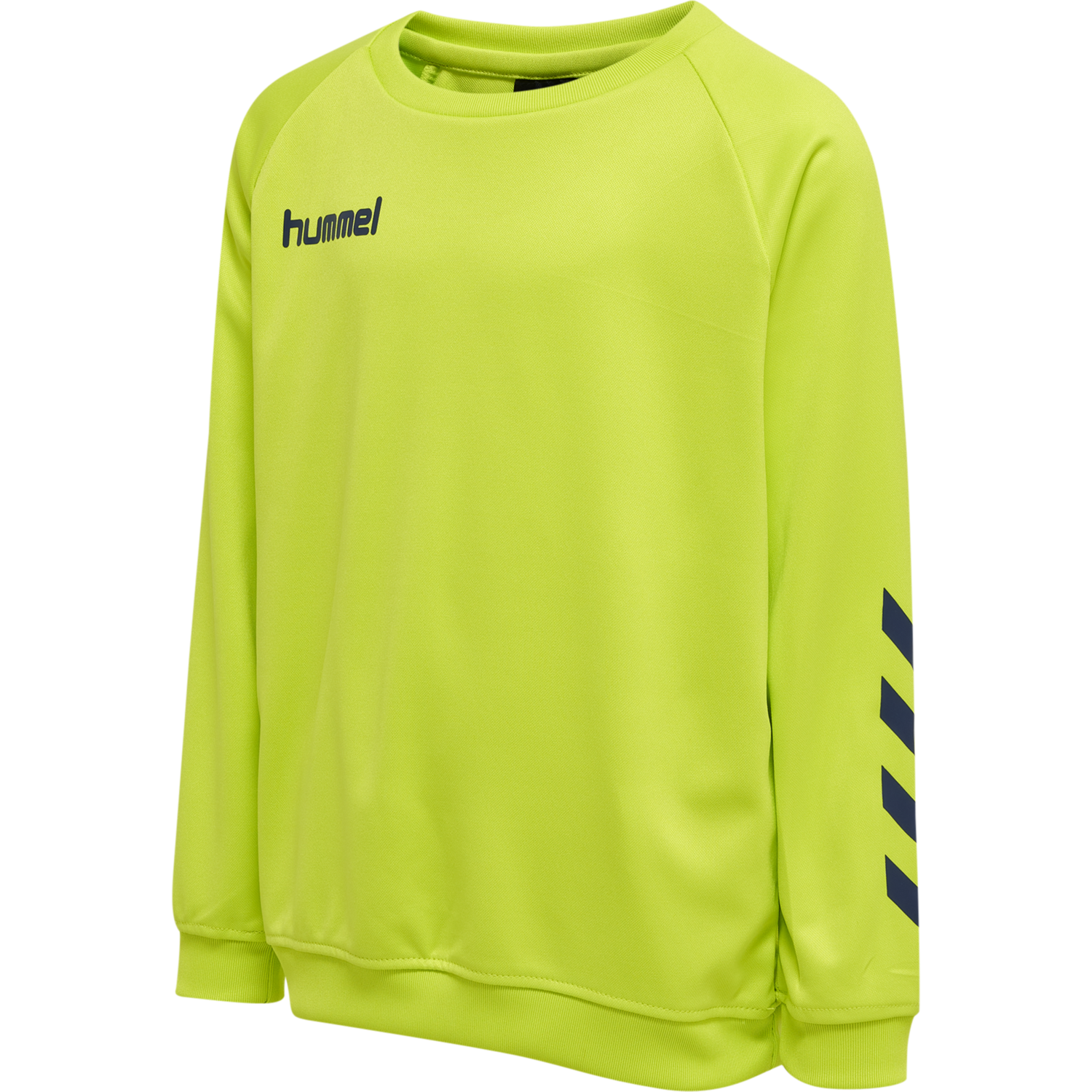 hmlPROMO KIDS POLY SWEATSHIRT, LIME PUNCH, packshot