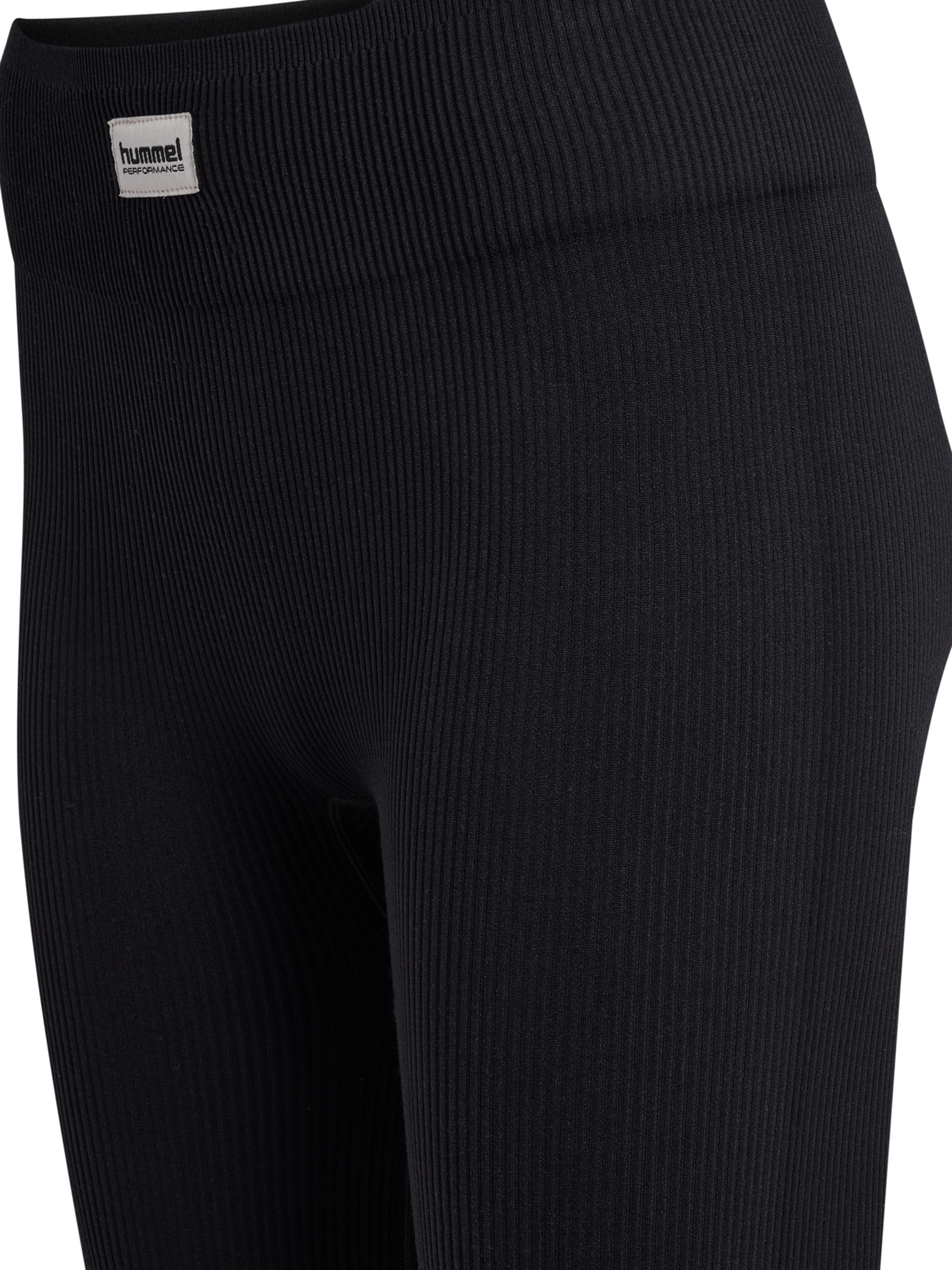 hmlPULSE SEAMLESS RIB MW TIGHTS, BLACK, packshot