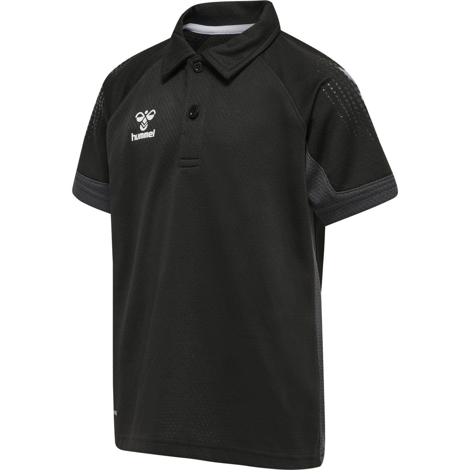 hmlLEAD FUNCTIONAL KIDS POLO, BLACK, packshot