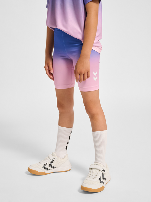 hmlJR GYM SHORT TIGHTS, LAVENDER MIST, model